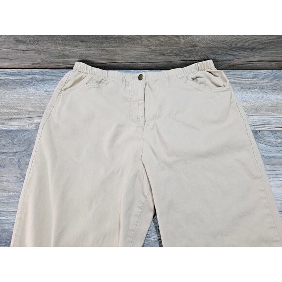 Blair Women's Pants High Rise Elastic Waist Pull Up With Pockets - Picture 2 of 8